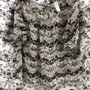 Lovely Day Sheer Blouse sz M(7-8)